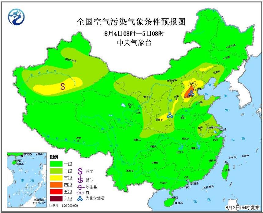 未来一周全国大部多降水天气 无明显霾天气